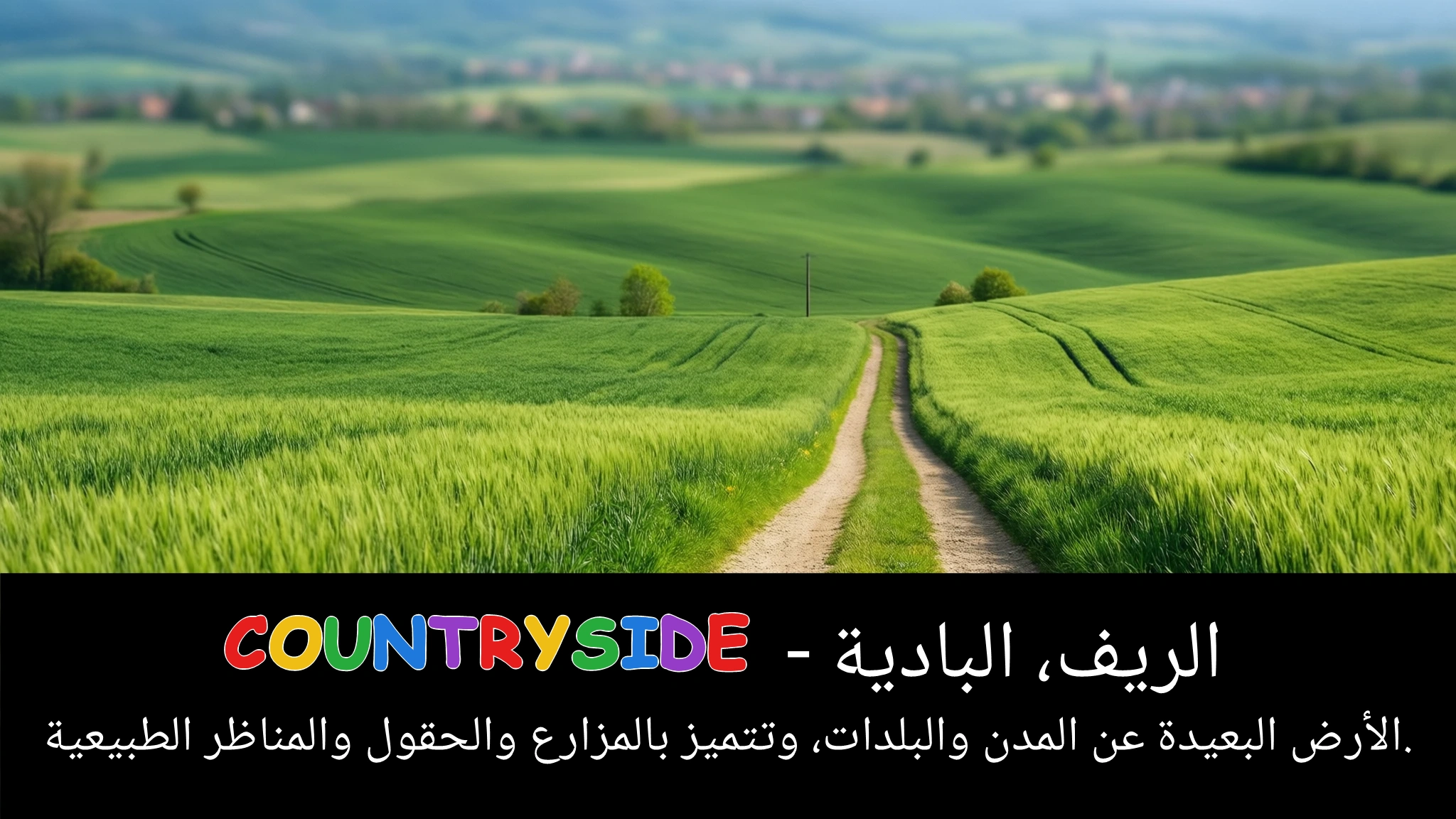 Arabic Illustration for countryside